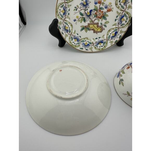 Vintage Chintz Floral Pattern Bone China Tea Cup/Saucer/Plate Set Maybe Japanese - Picture 7 of 10